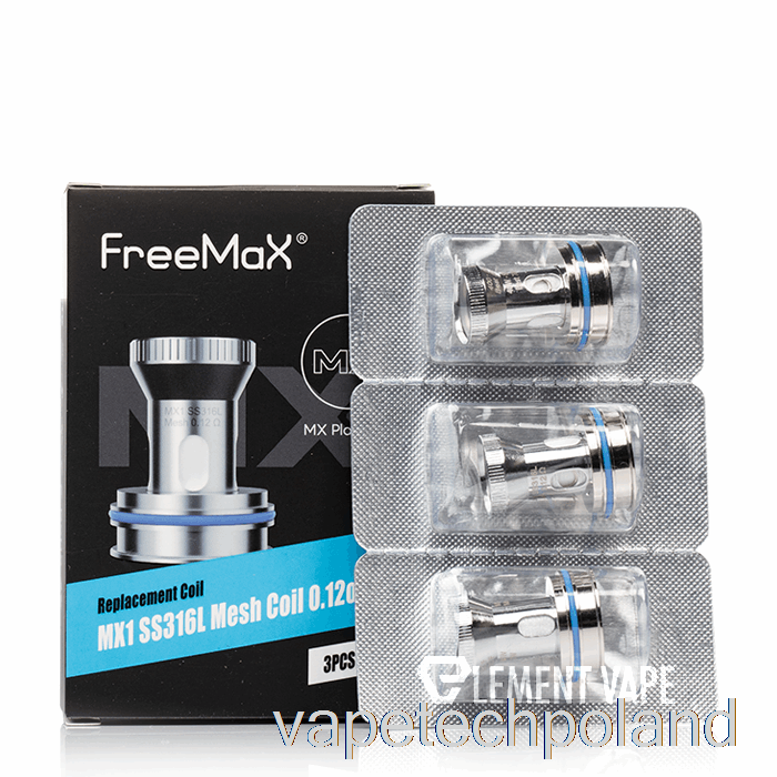 Vape Polska Freemax Mx Cewki Zamienne 0.12ohm Mx1 Ss316l Cewki